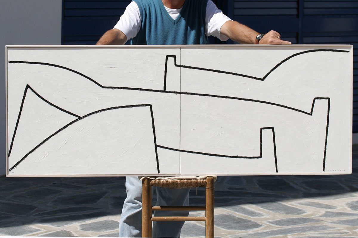 Laúdes catalanes (díptico) - Óleo sobre tela (70 x 160 cm)