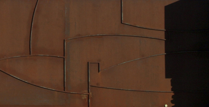 Puerta, Casa Vehí-Cadaqués - Hierro corten (120 x 600 cm)