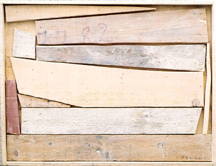 Reconstrucción de una patera - Madera policromada (44 x 58 x 5 cm)