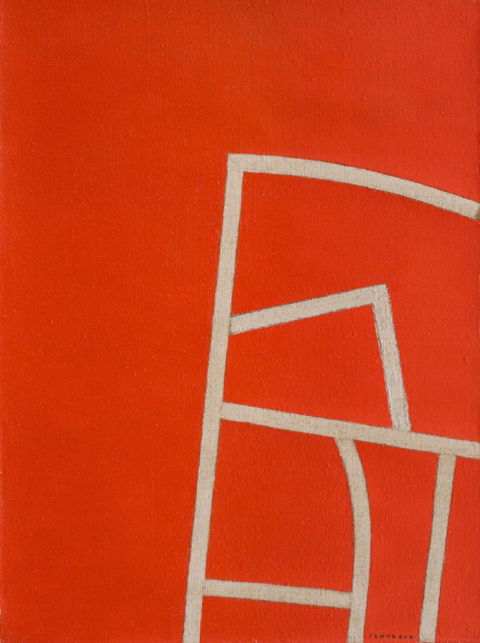 Atardecer rojo - Óleo sobre tela (120 x 90 cm)