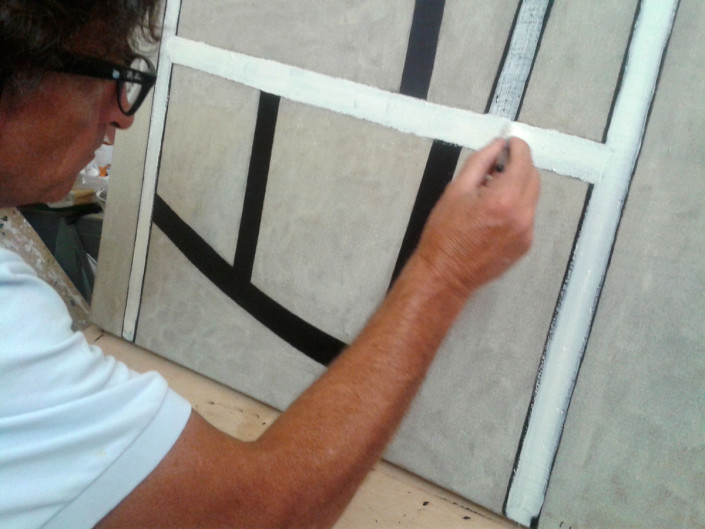 El artista en el estudio