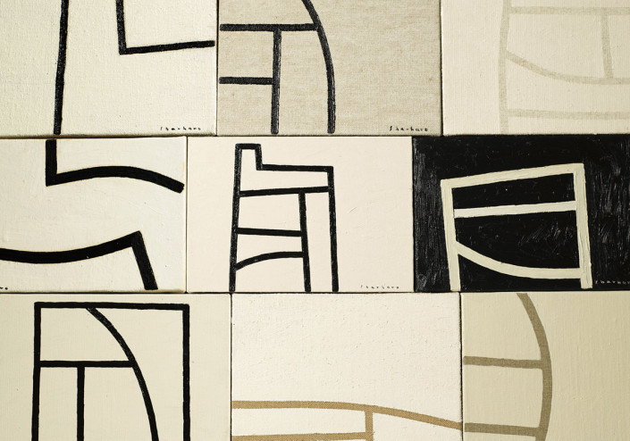 Mosaico de pequeños cuadros