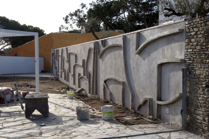Mural en construcción (Cadaqués) - Hormigón (2,10 x 33 m)