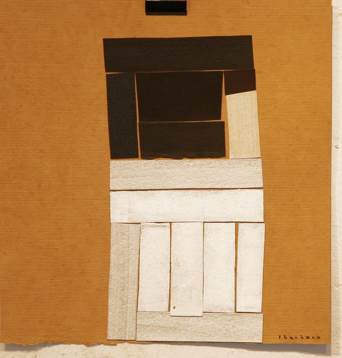 De la serie: Restos de mar - Collage, papel y acrílico (50 x 60 cm)