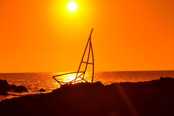 Proyecto para el puerto de Punta del Este - Escultura, hierro forjado y soldado (12 m de alto)