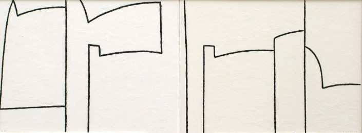 Paisaje-díptico – Óleo sobre tela (70 x 150 cm)